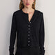 Katie Merino Cardigan - Black Sparkle