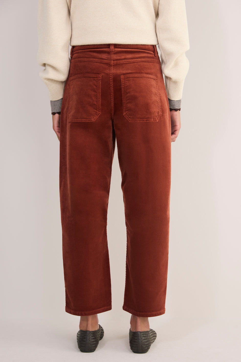 Kaya Cargo Barrel Cord Trouser - Cognac