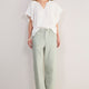 Kaya Cargo Barrel Jean - Olive Stripe
