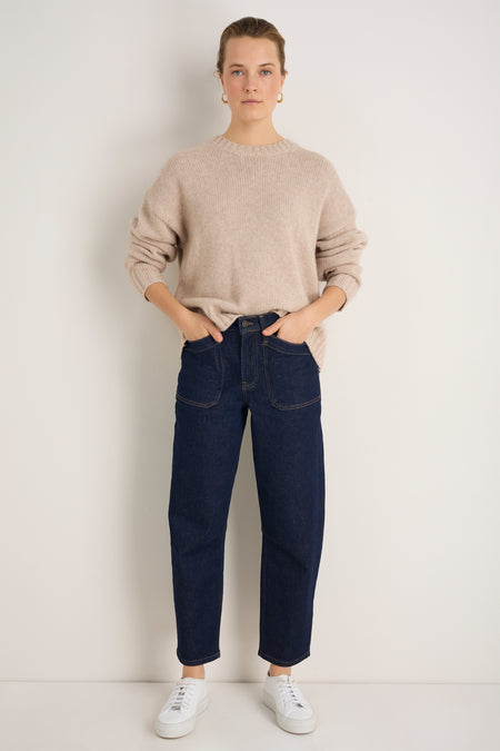 Kaya Cargo Barrel Jean - Rinse Wash