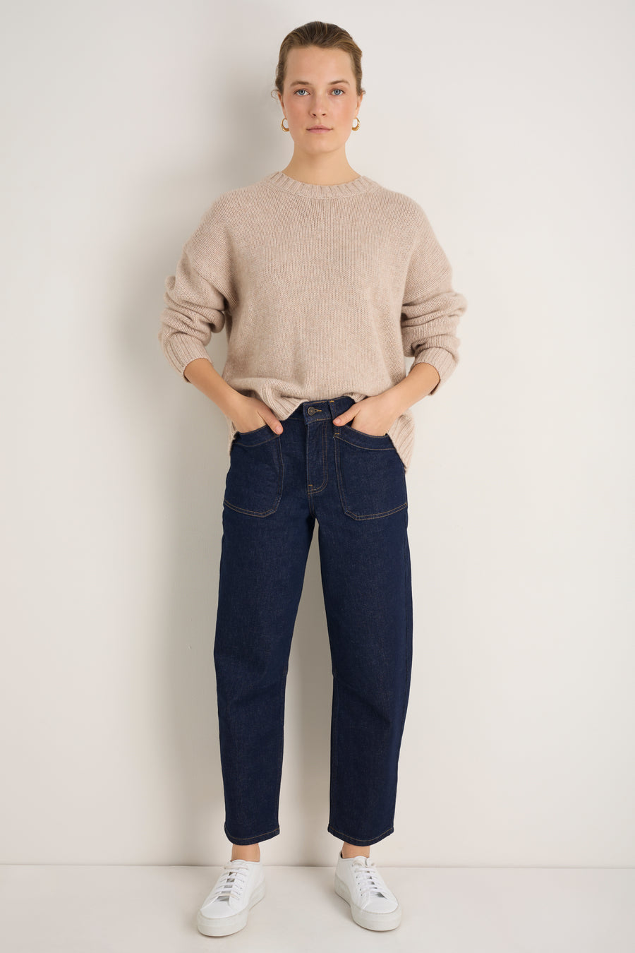 Kaya Cargo Barrel Jean - Rinse Wash