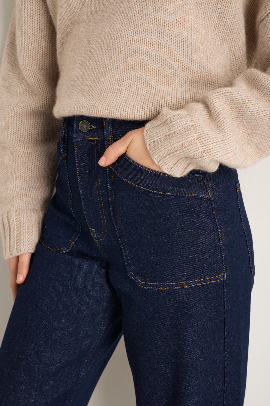 Kaya Cargo Barrel Jean - Rinse Wash