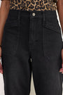 Kaya Cargo Barrel Jean - Washed Black