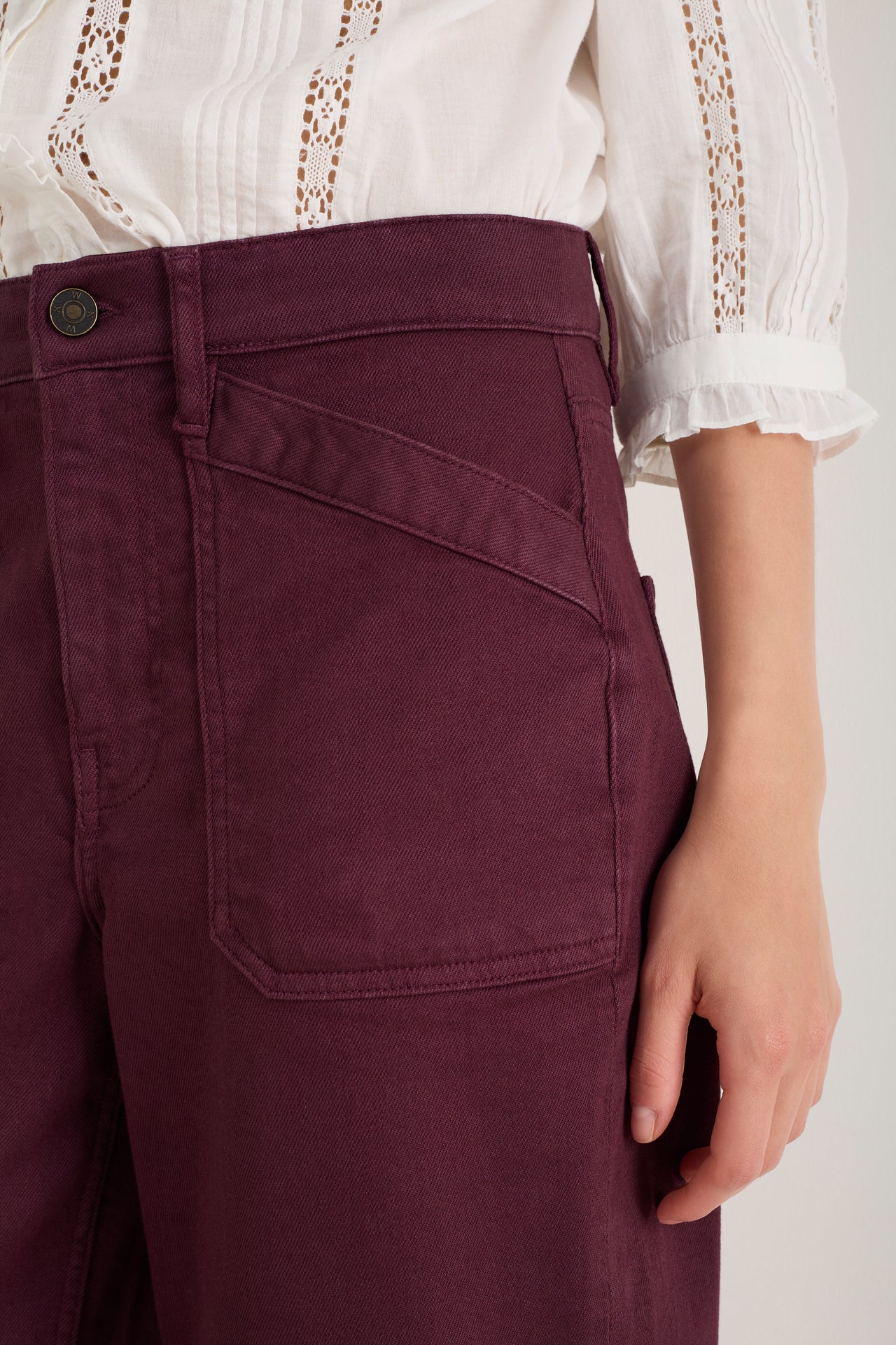 Kaya Cargo Barrel Jean - Raisin – WYSE London