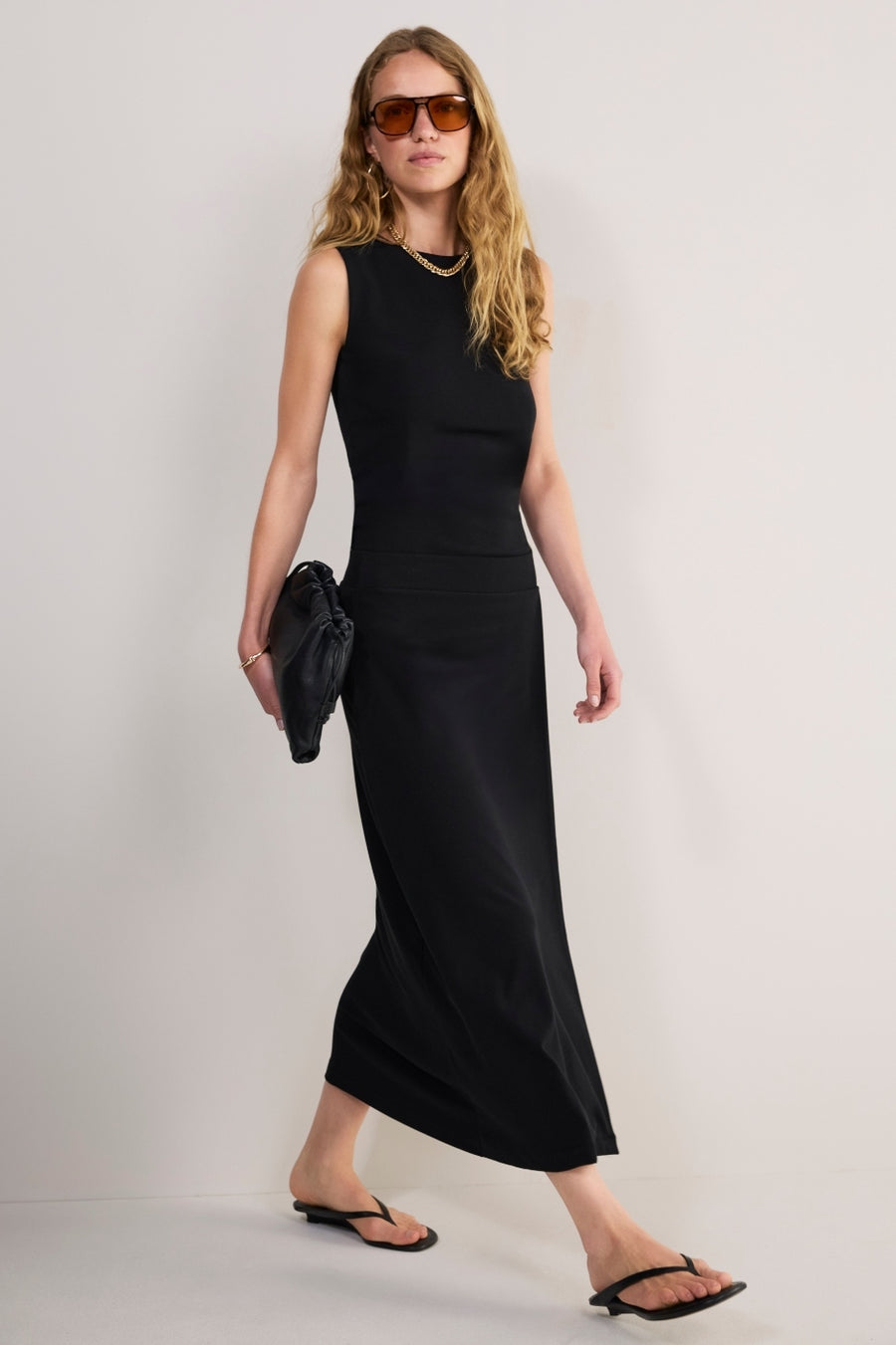 Kayla Jersey Skirt - Black