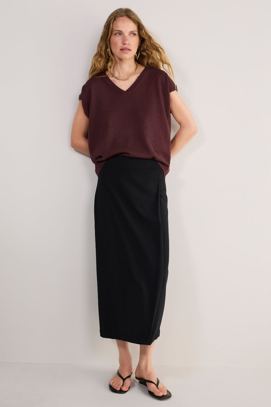 Kayla Jersey Skirt - Black