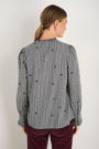 Keely Shirt - Check Embroidered