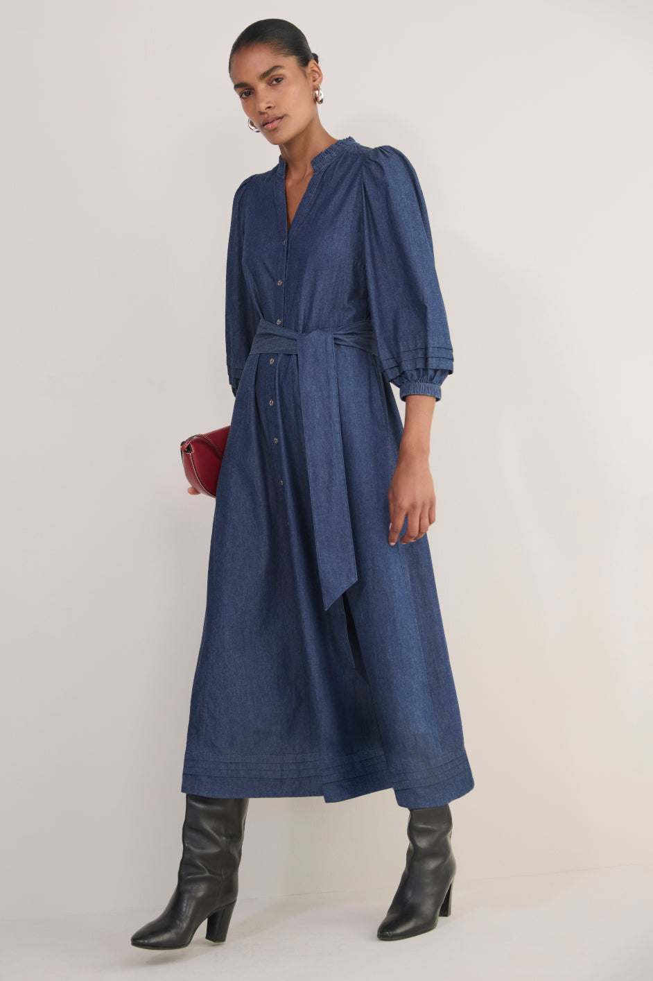 Kelly Dress - Denim