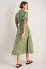 Kelly Dress - Olive Green Floral