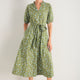 Kelly Dress - Olive Green Floral