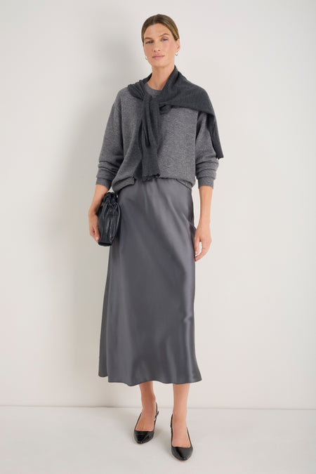 Kendall Skirt - Charcoal Grey