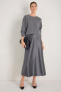 Kendall Skirt - Charcoal Grey