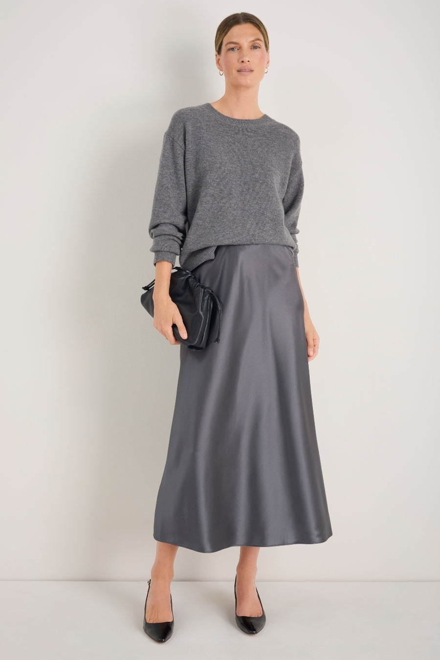 Kendall Skirt - Charcoal Grey