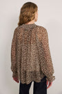 Kia Silk Blouse - Leopard