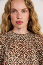 Kia Silk Blouse - Leopard