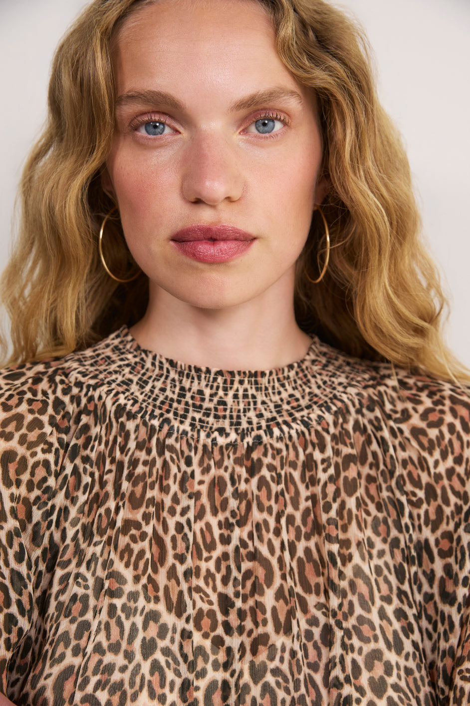 Kia Silk Blouse - Leopard