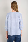 Kiki Blouse - Sky Blue/White Stripe