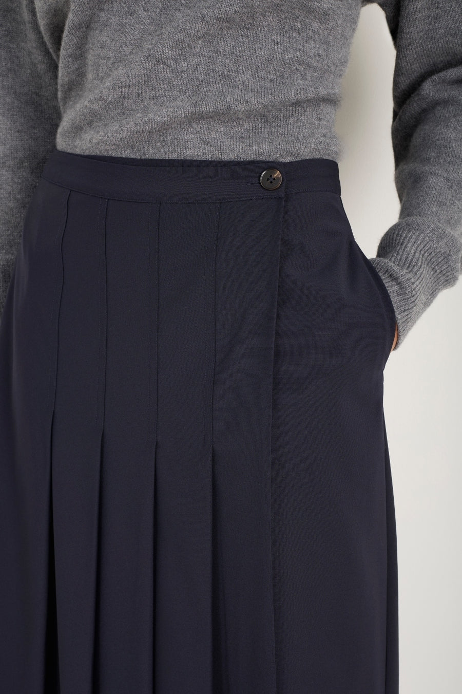 Kirsty Kilt Skirt - Midnight