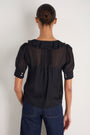 Laurent Silk Blouse - Black