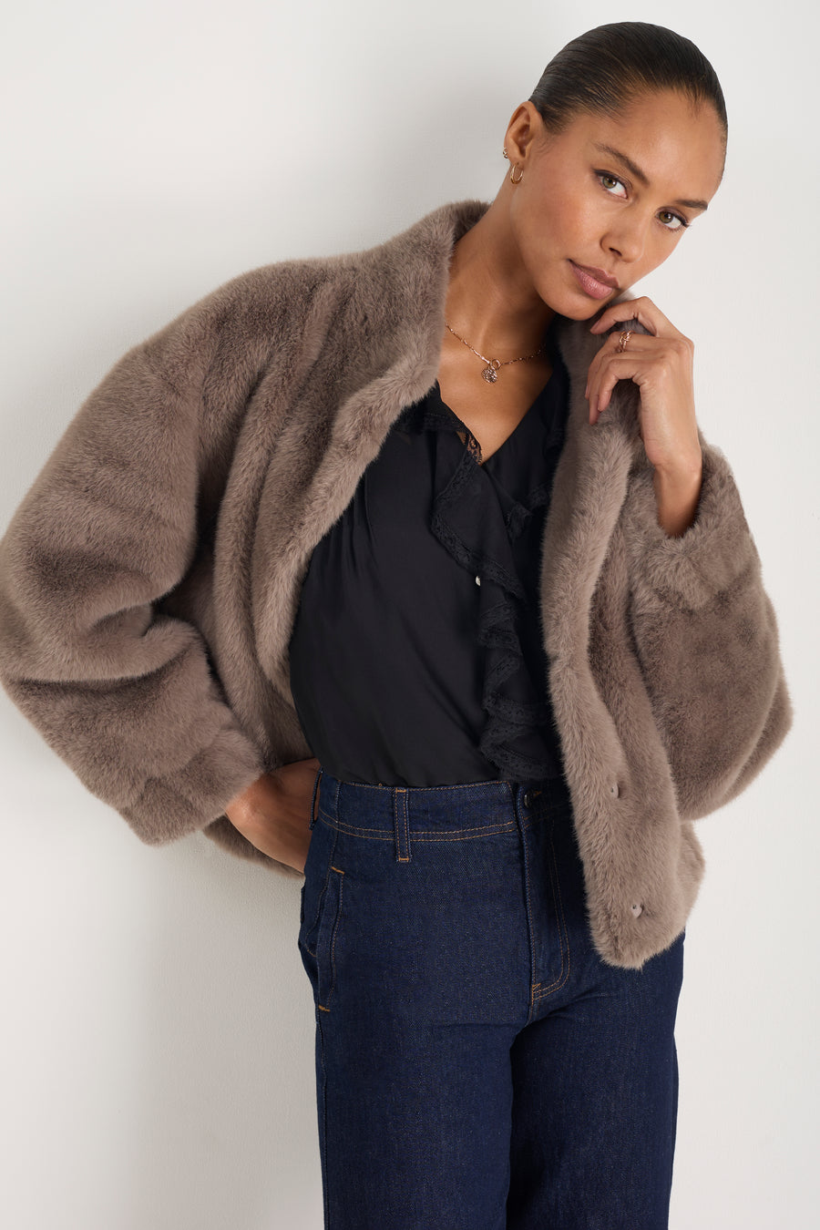 Laurent Silk Blouse - Black