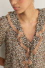 Laurent Silk Blouse - Leopard