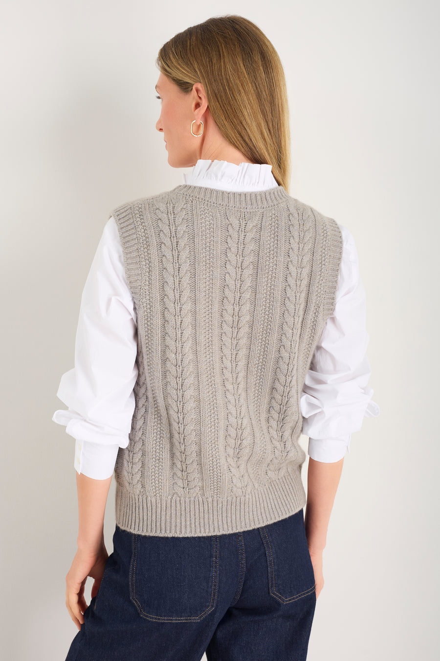 Layla Cable Tank - Taupe