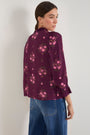 Lexi Blouse - Merlot Spaced Floral