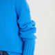 Liana Chunky Crew Neck Jumper - Azure Blue