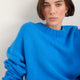 Liana Chunky Crew Neck Jumper - Azure Blue