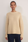 Liana Chunky Crew Neck Jumper - Latte