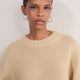 Liana Chunky Crew Neck Jumper - Latte