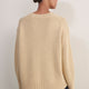 Liana Chunky Crew Neck Jumper - Latte
