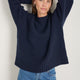 Liana Chunky Crew Neck Jumper - Midnight