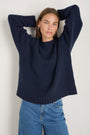 Liana Chunky Crew Neck Jumper - Midnight