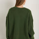 Liana Chunky Crew Neck Jumper - Olive Green