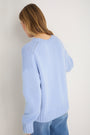 Liana Chunky Crew Neck Jumper - Sky Blue