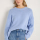 Liana Chunky Crew Neck Jumper - Sky Blue