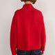 Liana Chunky Funnel Neck Jumper - Cranberry Red