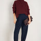 Liana Chunky Funnel Neck Jumper - Deep Fig