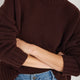 Liana Chunky Crew Neck Jumper - Espresso