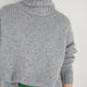 Liana Chunky Funnel Neck Jumper - Mid Grey Melange