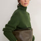 Liana Chunky Funnel Neck Jumper - Pine Green