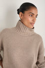 Liana Chunky Funnel Neck Jumper - Toast