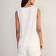 Lily Linen Tank - White