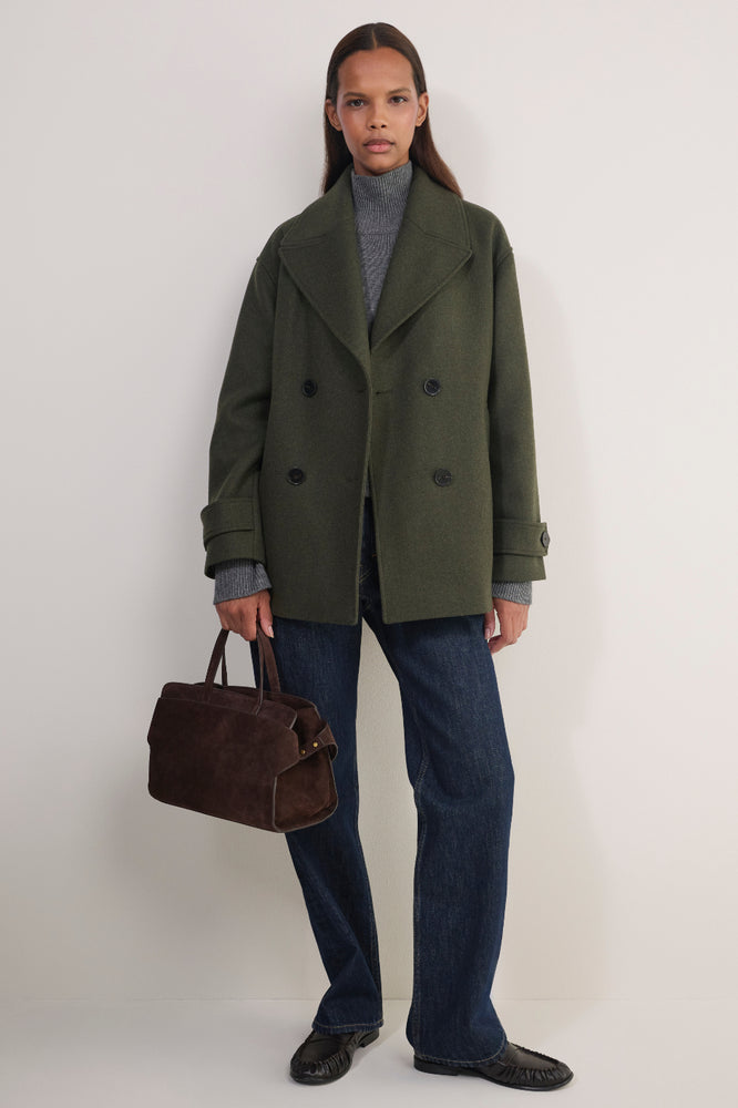 Lily Peacoat - Olive