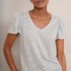 Lily Linen Tee Foil Print - Silver