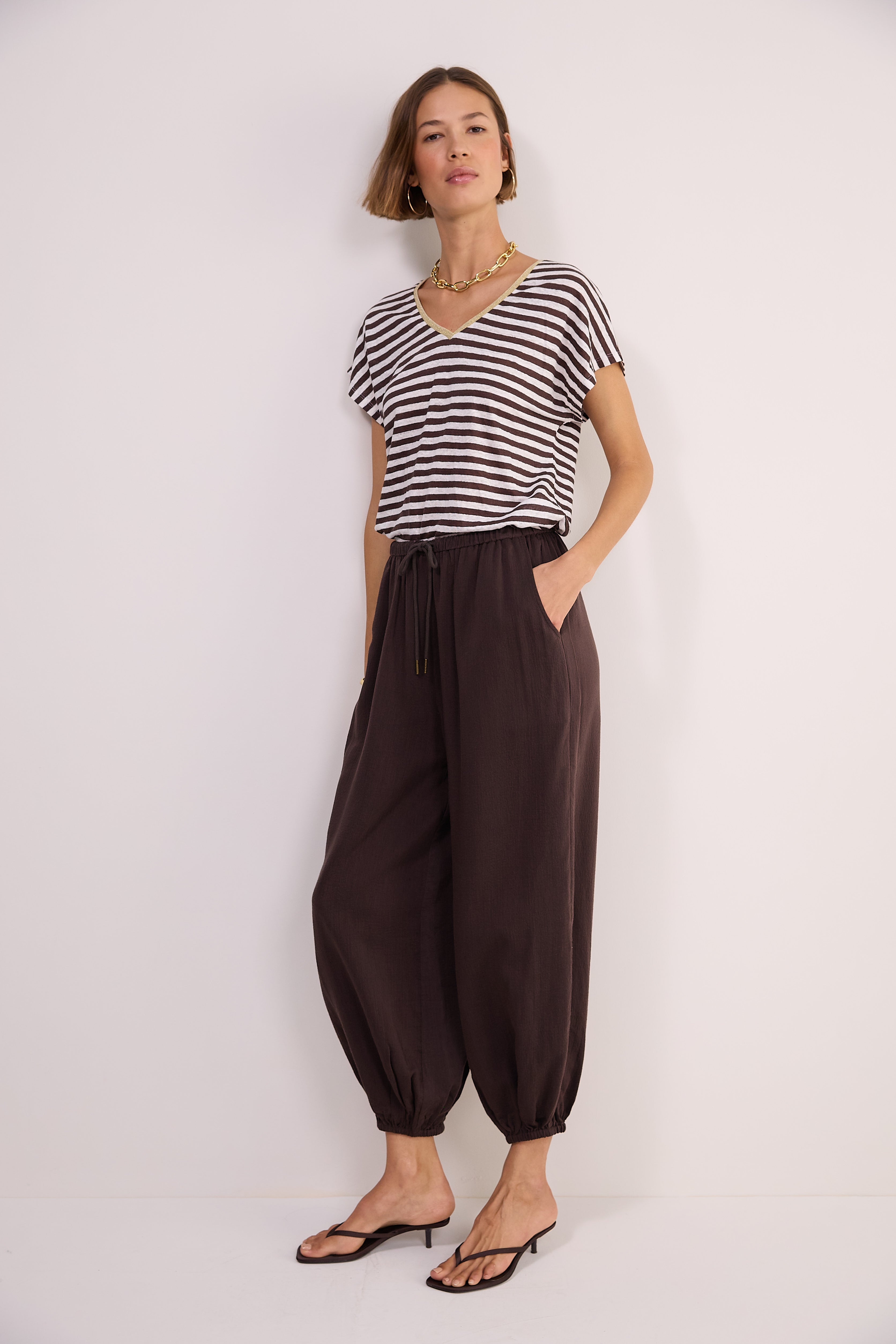 Lola Hareem Trouser - Cocoa