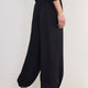 Lola Satin Harem Trouser - Midnight