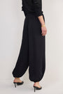 Lola Satin Harem Trouser - Midnight