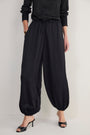 Lola Satin Harem Trouser - Midnight